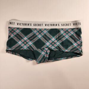 Victoria's Secret Cotton Modal Logo Shortie Boyshort Panty - Green - Small